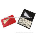Double Six Dominoes 28PCS in Leather Box